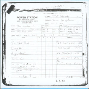 Lee más sobre el artículo The Ties That Bind, ‘The River’ Studio Sessions, The Power Station, New York, Ny (04-1979-09-1979)